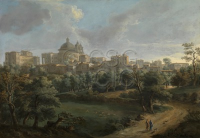 View of Ariccia Landscape with...