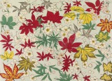 Woodblock print with red, green...