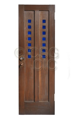 Door with 14 small square...